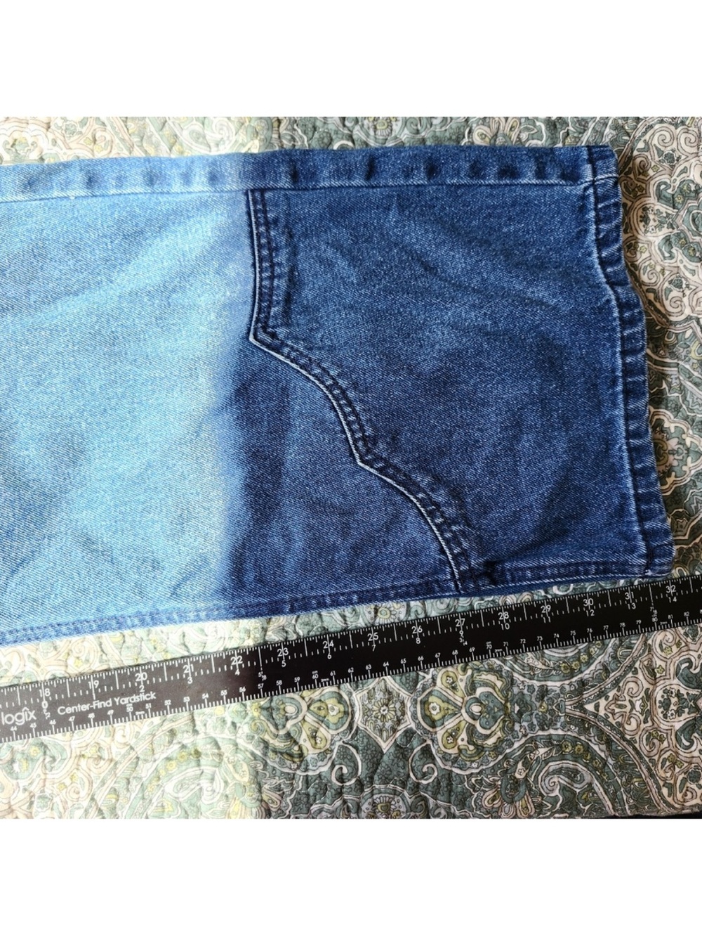 Nasty Gal Western Wide Leg High-Rise Denim Jeans - Dark Blue size 4 - Picture 8 of 9